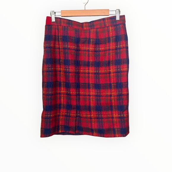 Yves Saint Laurent Dresses & Skirts - Rare Yves Saint Laurent Wool Plaid Skirt